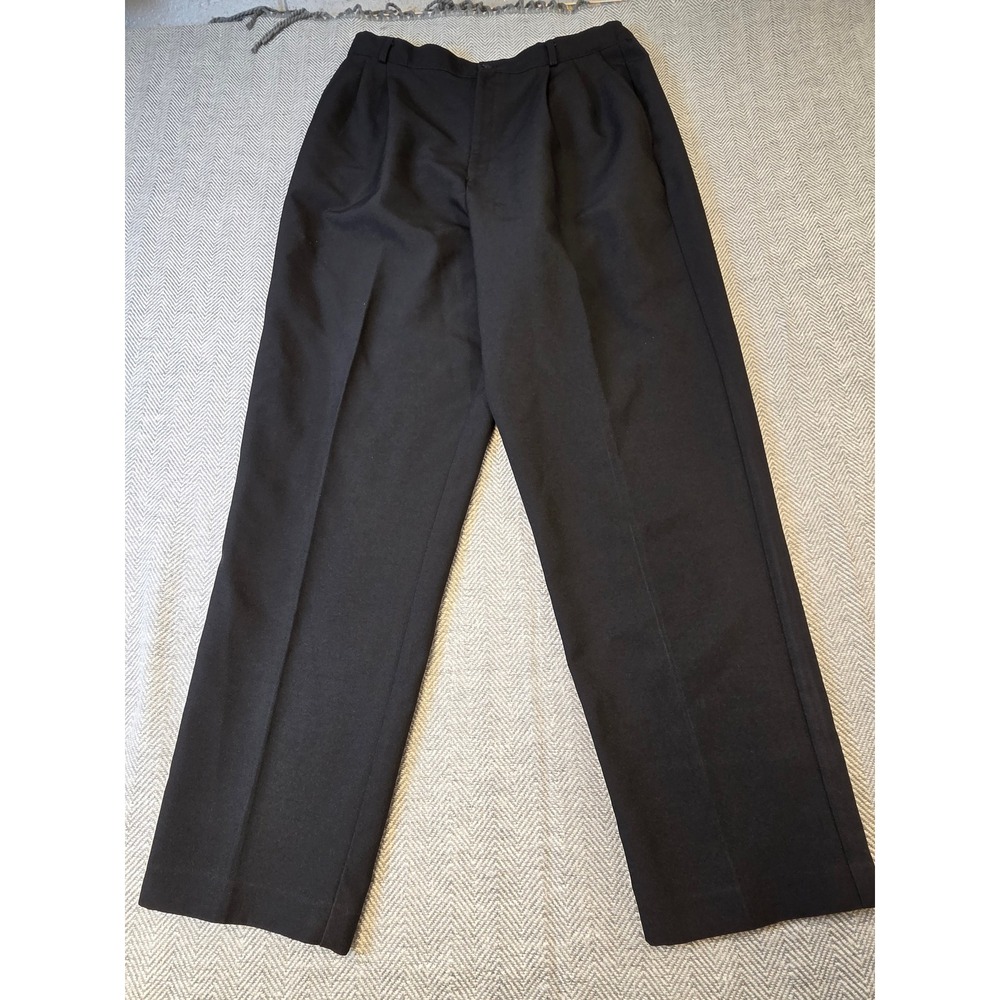 Liz Baker Essentials Dress Pants Women's 16 Black Pleated Career Business Formal